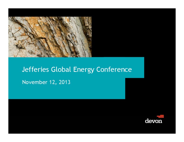 Jefferies Global Energy Conference – Devon Energy Corp – slide 1