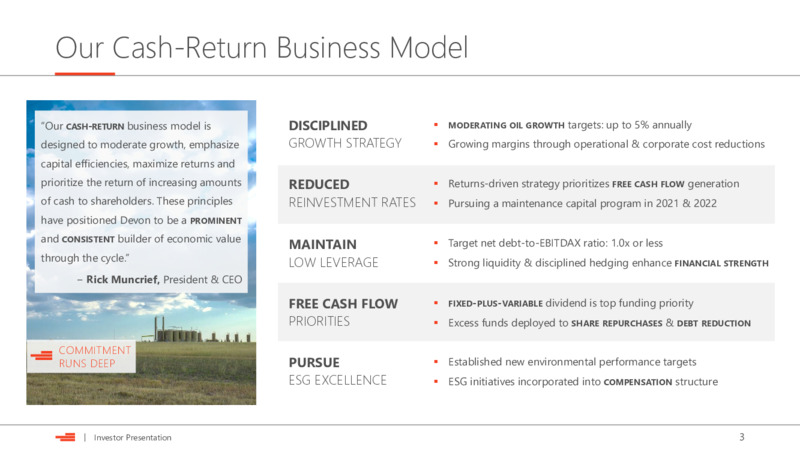 Goldman Sachs Global Energy and Clean Technology Conference – Devon Energy Corp – slide 3