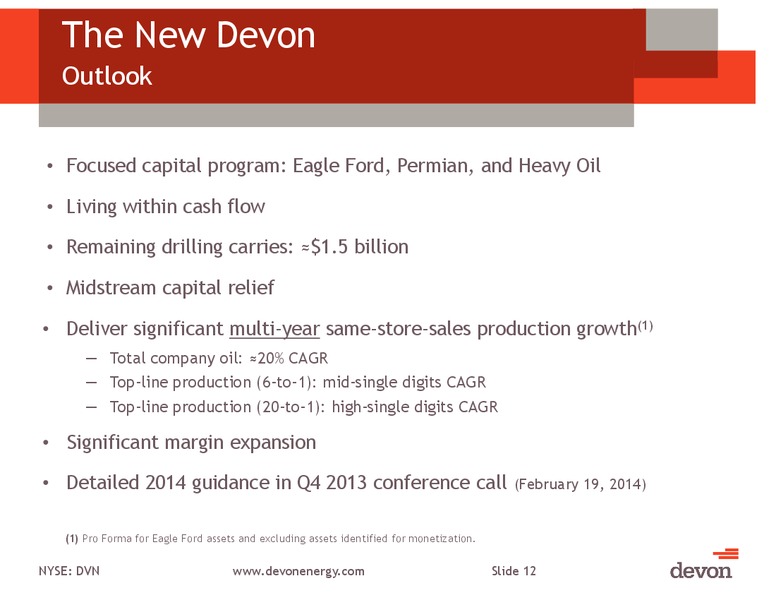 January 2014 Investor Presentation – Devon Energy Corp – slide 11