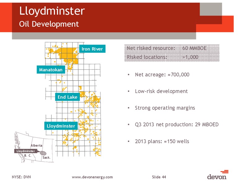 January 2014 Investor Presentation – Devon Energy Corp – slide 43
