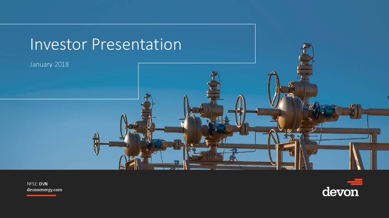 January 2018 Investor Presentation – Devon Energy Corp – slide 1