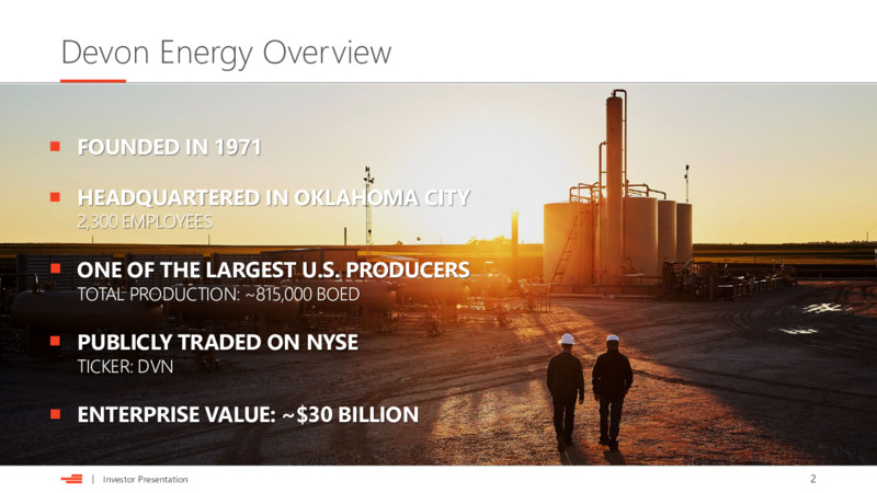Investor Presentation – Devon Energy Corp – slide 2