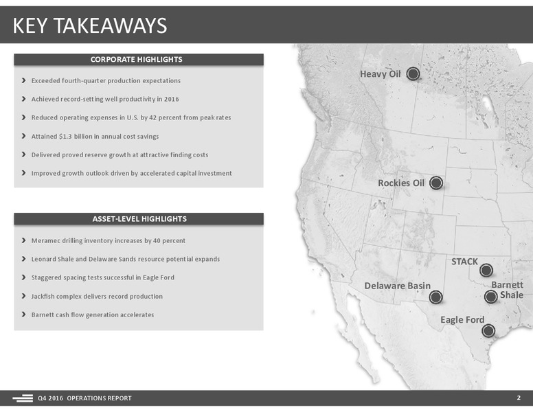 Q4 2016 Operations Report – Devon Energy Corp – slide 2
