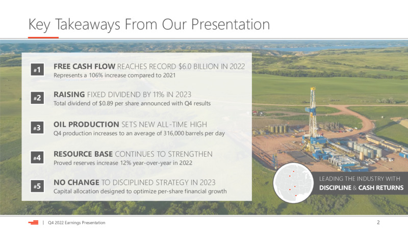 4Q 2022 Earnings Presentation – Devon Energy Corp – slide 2