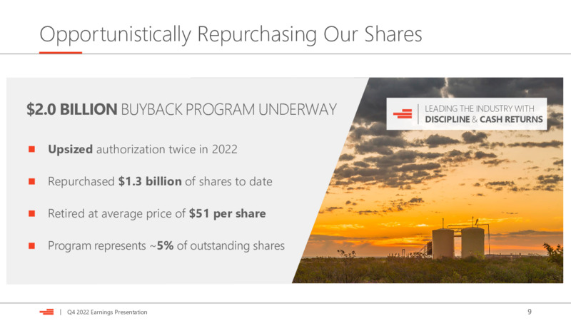 4Q 2022 Earnings Presentation – Devon Energy Corp – slide 9