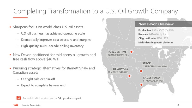 April 2019 Investor Presentation – Devon Energy Corp – slide 3
