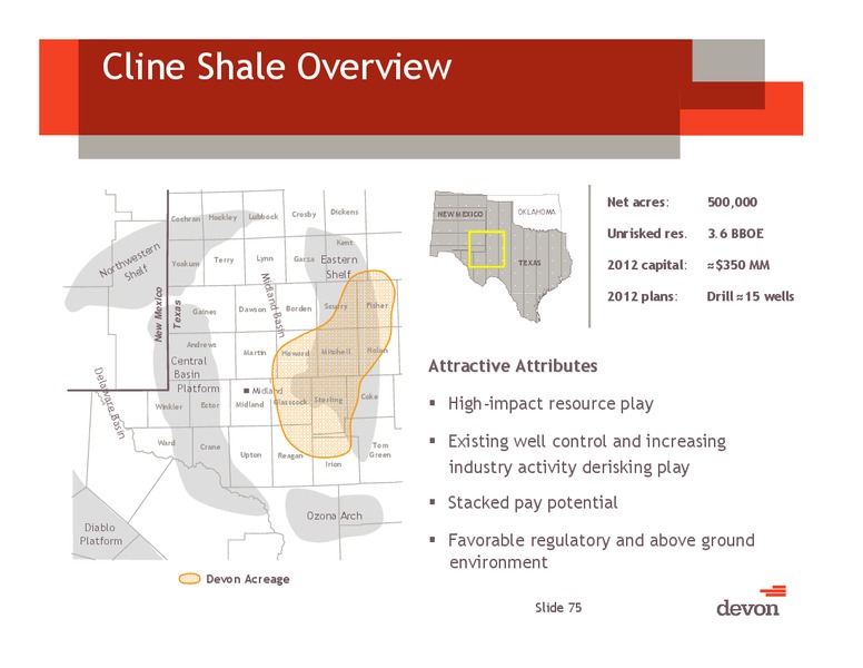 2012 Analyst Day – Devon Energy Corp – slide 74