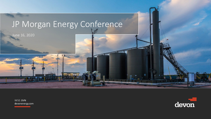 JP Morgan Energy Conference – Devon Energy Corp – slide 1