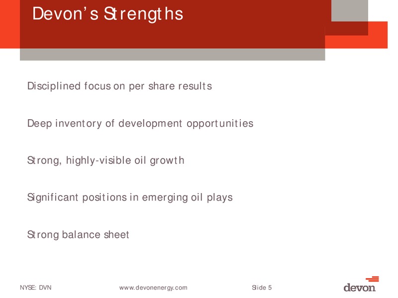 July 2013 Investor Meeting – Devon Energy Corp – slide 4