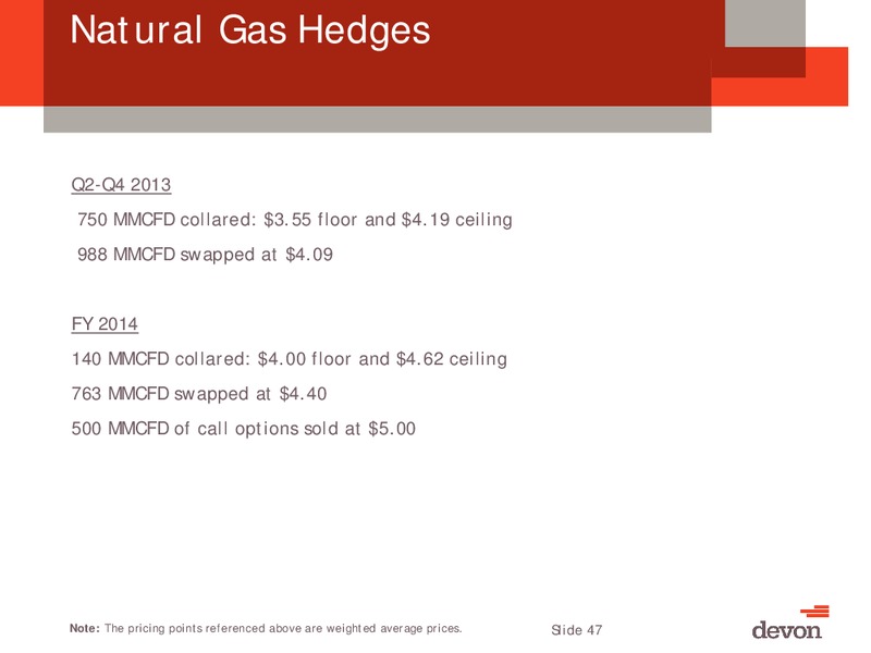 July 2013 Investor Meeting – Devon Energy Corp – slide 46