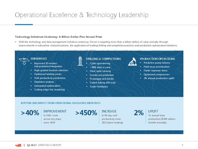 2Q 2017 Operations Results – Devon Energy Corp – slide 7
