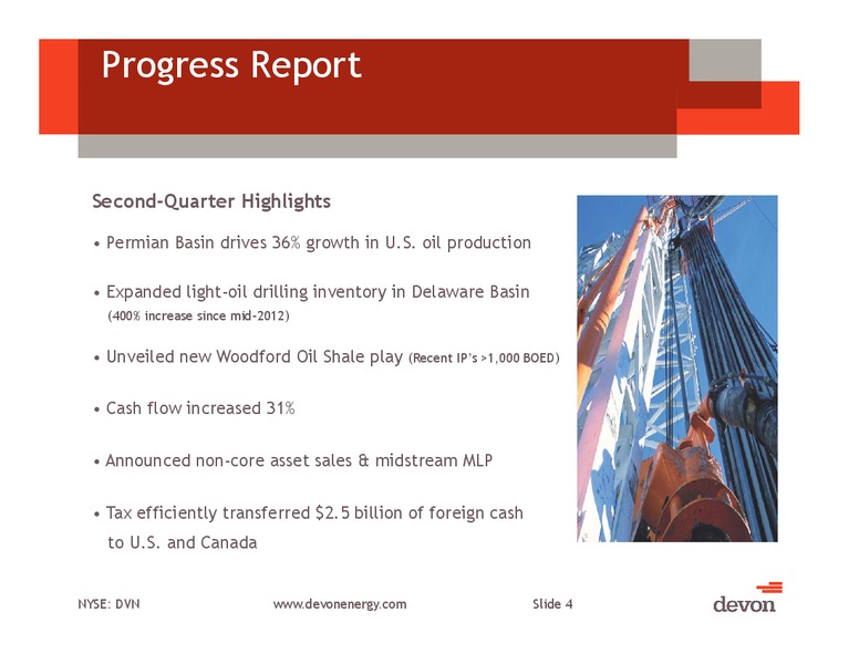 August 2013 Investor Meeting – Devon Energy Corp – slide 3