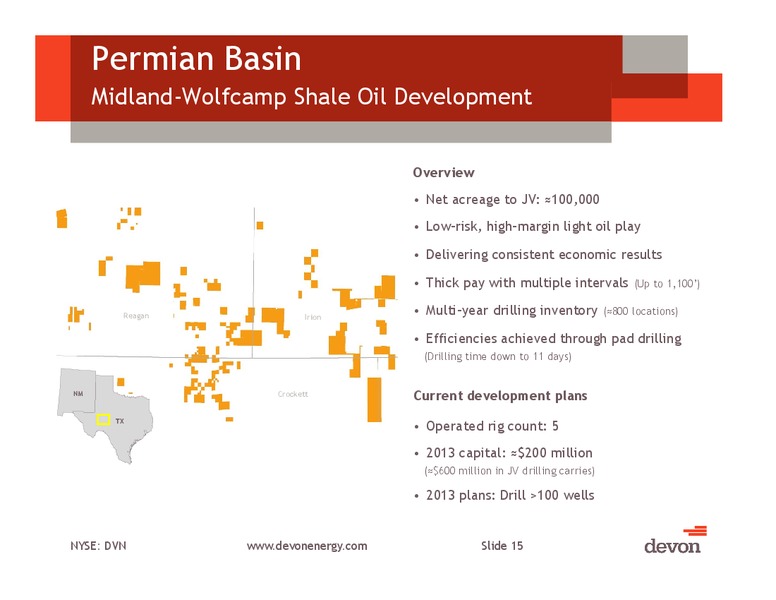 August 2013 Investor Meeting – Devon Energy Corp – slide 14