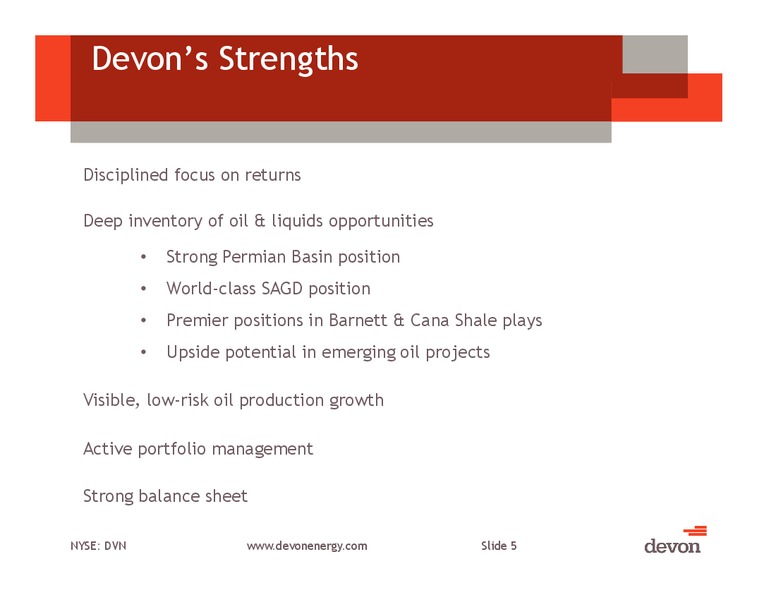 November 2013 Investor Presentation – Devon Energy Corp – slide 4