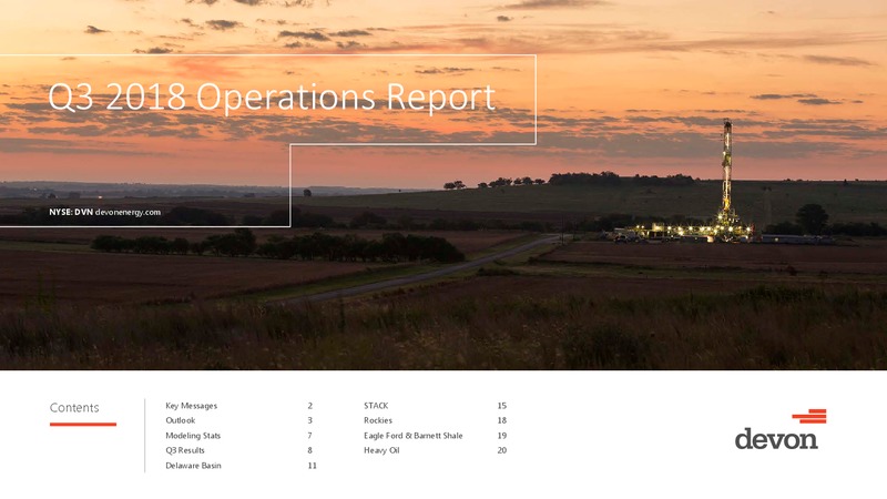 3Q 2018 Earnings Presentation – Devon Energy Corp – slide 1
