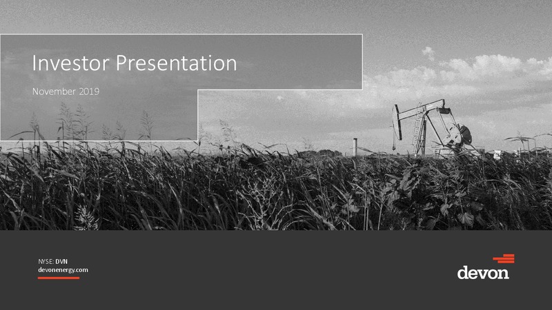 BAML GLOBAL ENERGY CONFERENCE – Devon Energy Corp – slide 1