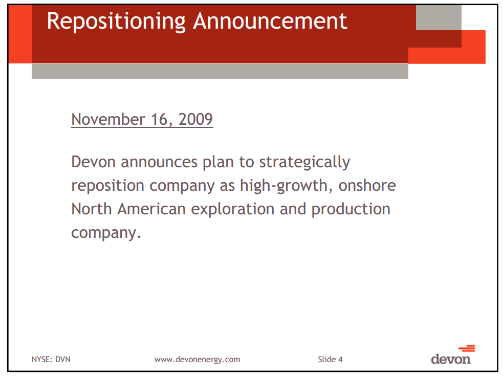 Credit Suisse Energy Summit – Devon Energy Corp – slide 3