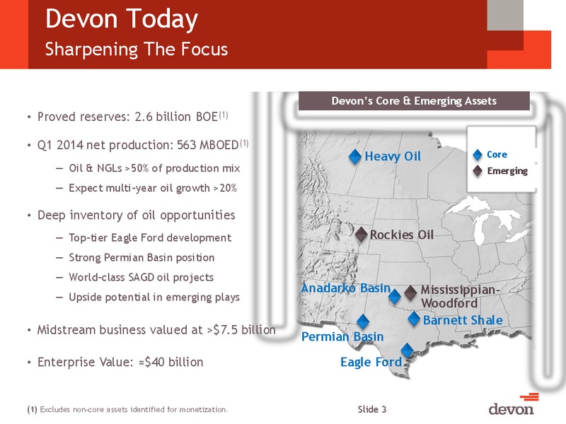 CITI GLOBAL ENERGY AND UTILITIES CONFERENCE – Devon Energy Corp – slide 2