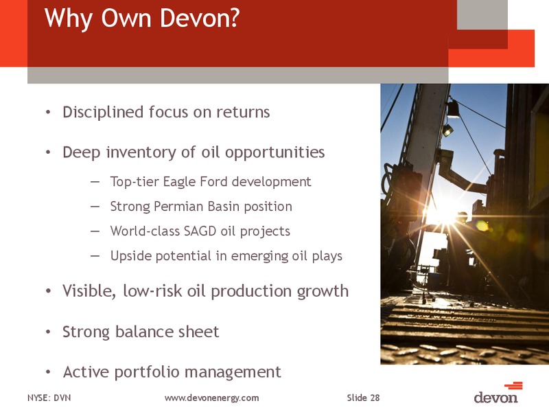 CITI GLOBAL ENERGY AND UTILITIES CONFERENCE – Devon Energy Corp – slide 27