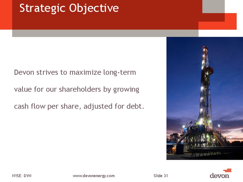 CITI GLOBAL ENERGY AND UTILITIES CONFERENCE – Devon Energy Corp – slide 30