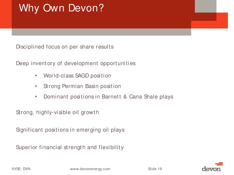 Citi Global Energy and Utilities Conference – Devon Energy Corp – slide 18