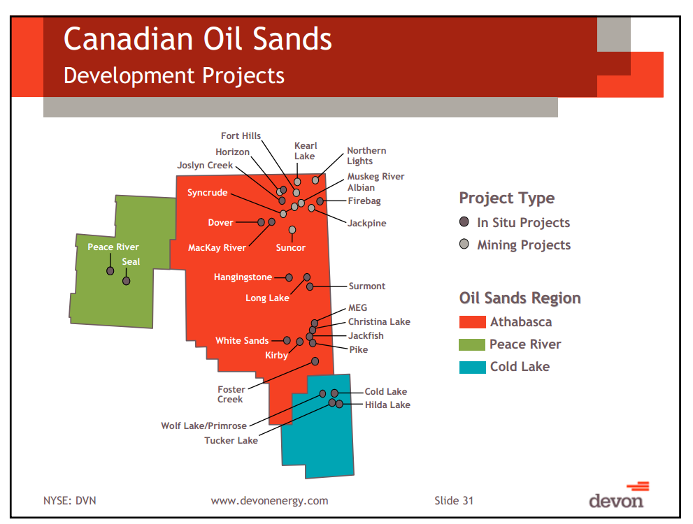Capital and Operational Update Thermal Oil Sands School – Devon Energy Corp – slide 26