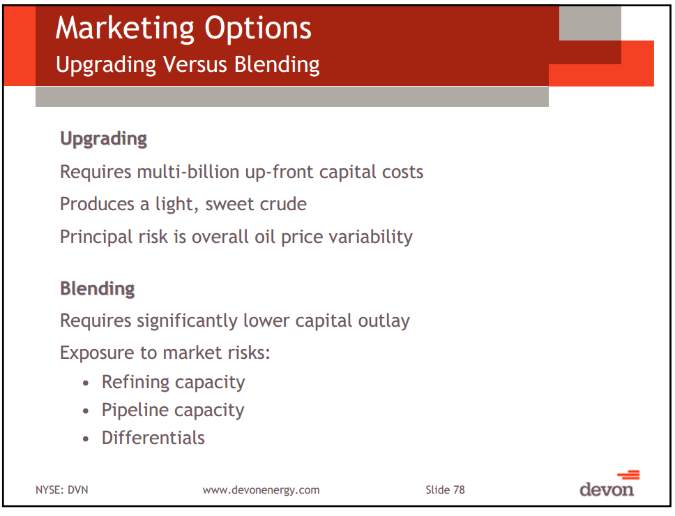 Capital and Operational Update Thermal Oil Sands School – Devon Energy Corp – slide 68