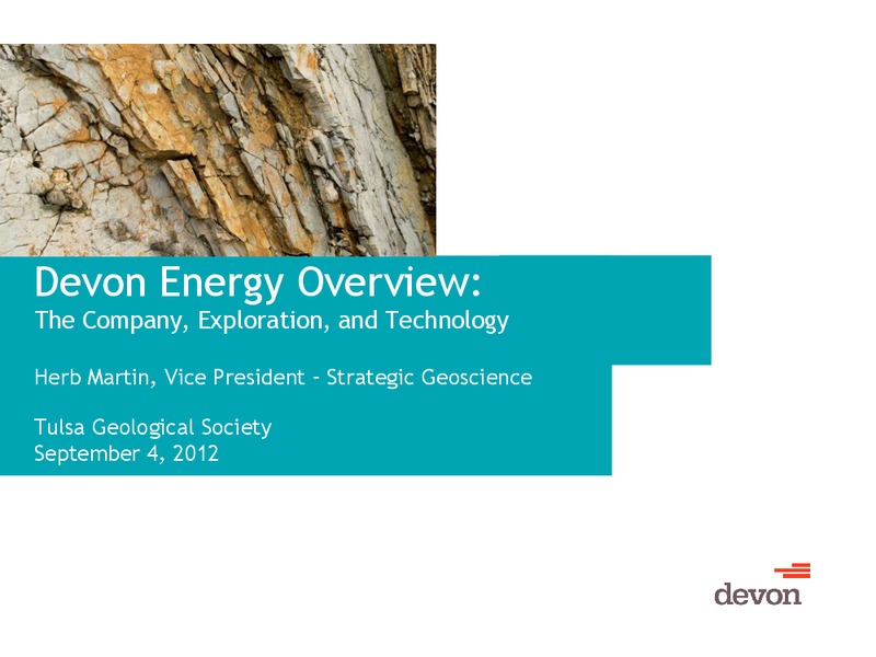 Devon Energy Overview – Devon Energy Corp – slide 1