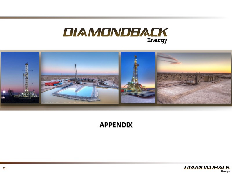 1Q 2019 Earnings Presentation – Diamondback Energy, Inc. – slide 20