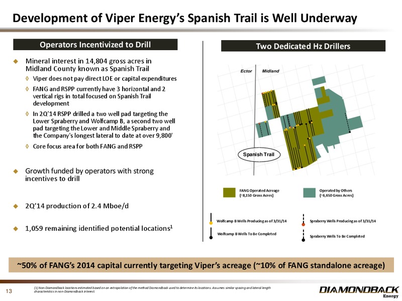 THE ENERCOM OIL AND GAS CONFERENCE – Diamondback Energy, Inc. – slide 12