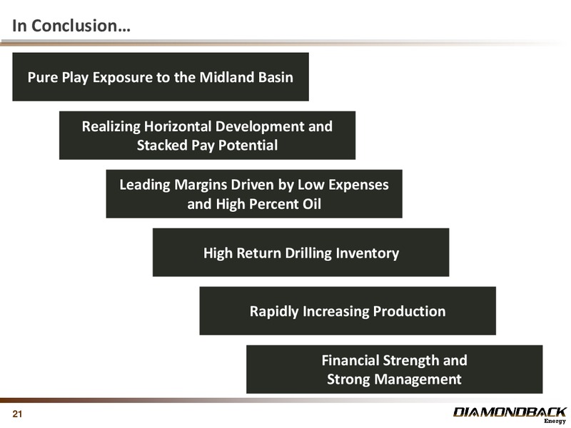 Q3 2013 RESULTS – Diamondback Energy, Inc. – slide 21