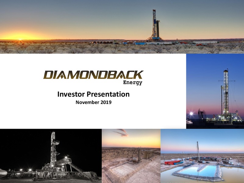 3Q 2019 Earnings Presentation – Diamondback Energy, Inc. – slide 1
