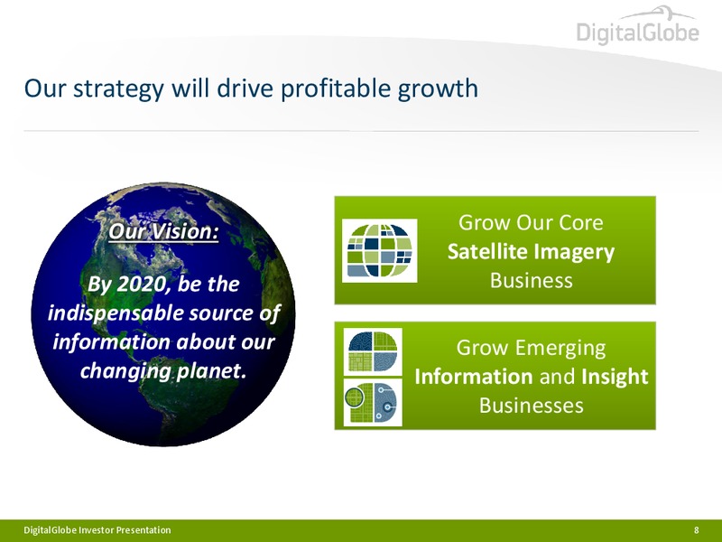Investor Presentation – Digitalglobe, Inc. – slide 7