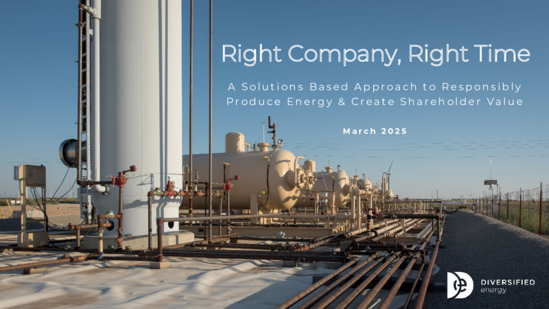 March 2025 Presentation – Diversified Energy Company plc – slide 1