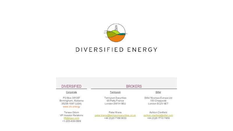 Acquisition Presentation – Diversified Energy Company plc – slide 18