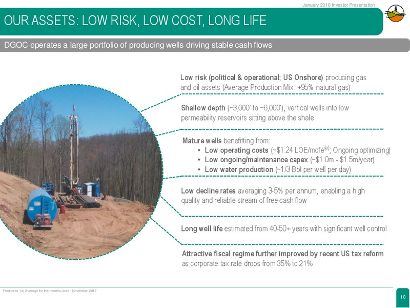 January 2018 Investor Presentation – Diversified Gas & Oil – slide 10