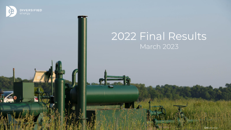 FY 2022 Earnings Presentation – Diversified Gas & Oil – slide 1