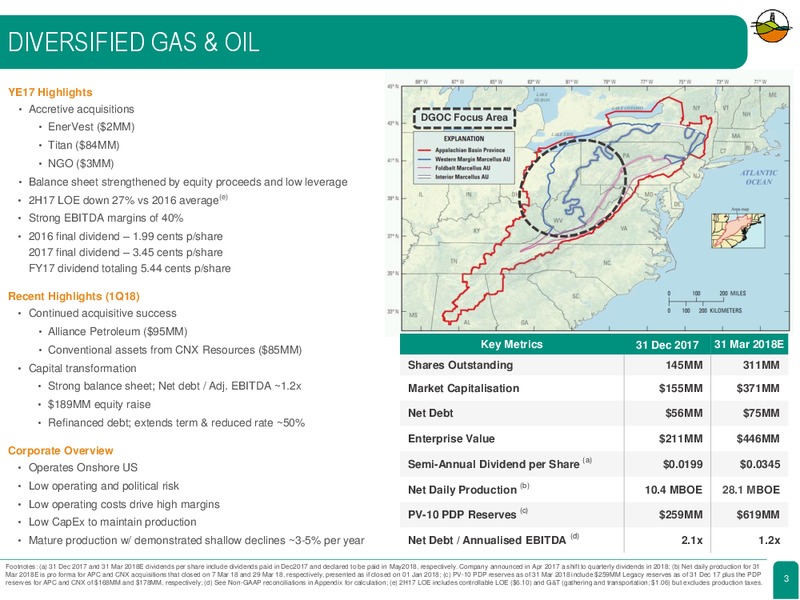 Full Year 2017 Results Presentation – Diversified Gas & Oil – slide 2