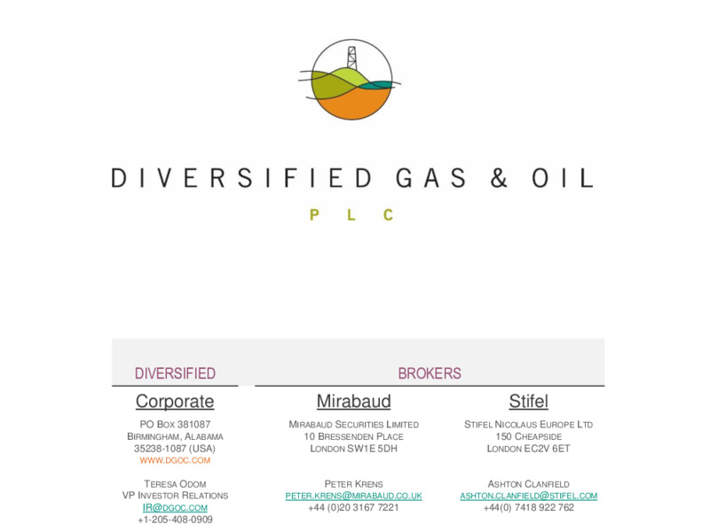 APPALACHIA ACQUISITIONS CARBON ENERGY AND EQT ASSETS – Diversified Gas & Oil – slide 27