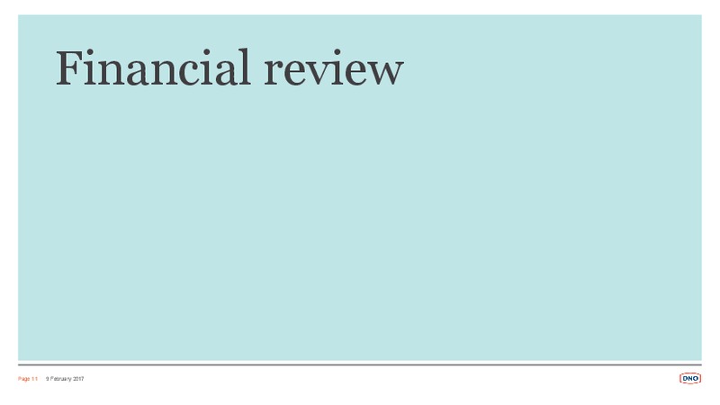2016 Interim Results – Dno International Asa – slide 11