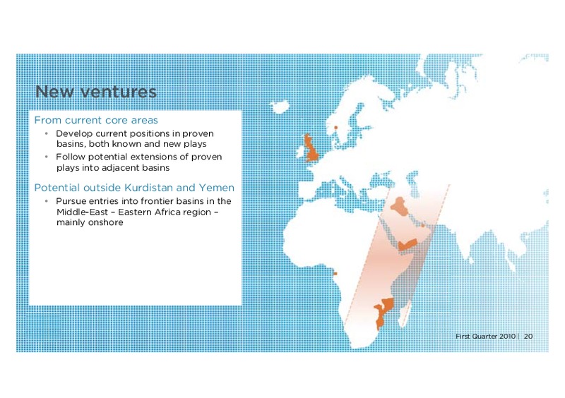 Q1 2010 EARNINGS CALL – Dno International Asa – slide 20