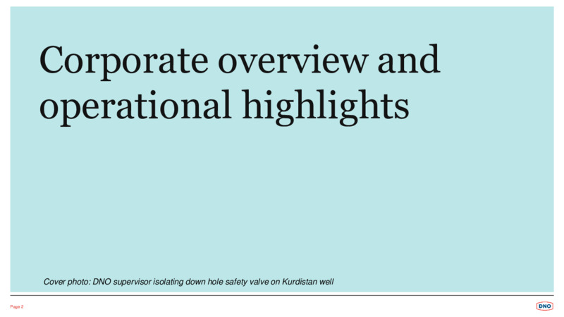 Q3 2020 Earnings Presentation – Dno International Asa – slide 2