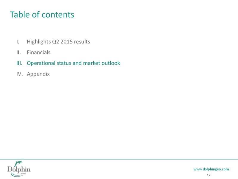 Q2 2015 Earnings Call – Dolphin Geophysical Asa – slide 16