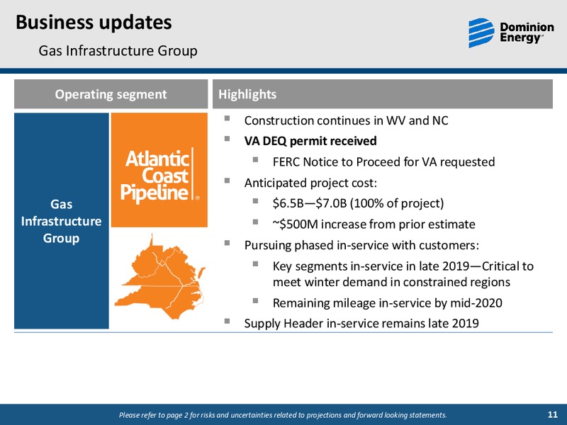 December 2018 Investor Meetings – Dominion Energy – slide 10