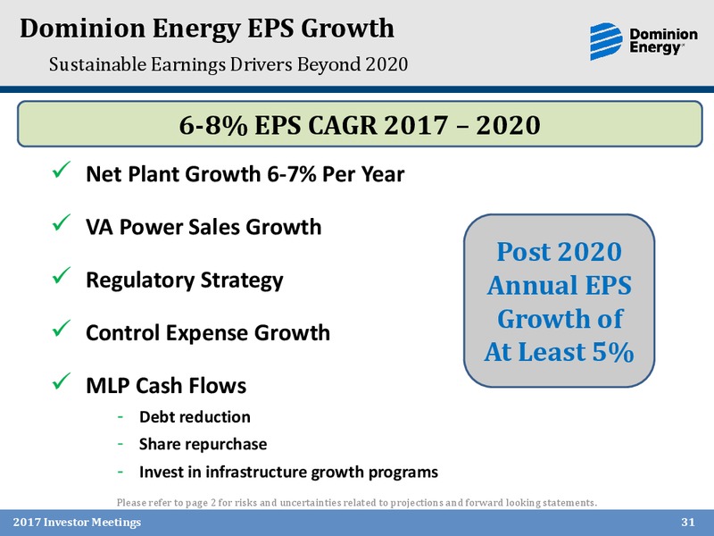 November 2017 Investor Presentation – Dominion Midstream Partners Lp – slide 30