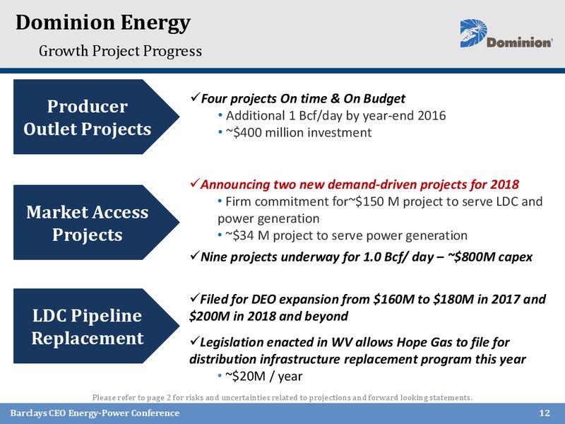 Barclays Capital CEO Energy Power Conference – Dominion Midstream Partners Lp – slide 11