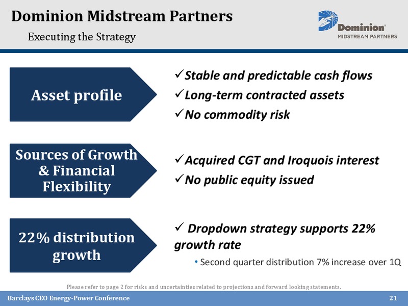 Barclays Capital CEO Energy Power Conference – Dominion Midstream Partners Lp – slide 20