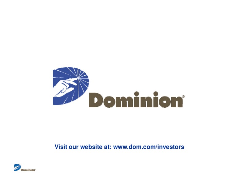 Q4 2010 Earnings Call – Dominion Resources, Inc. – slide 19