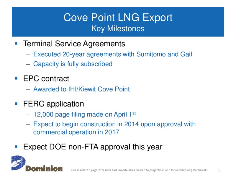 Q1 2013 Earnings Conference Call – Dominion Resources, Inc. – slide 10