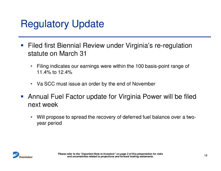 Q1 2011 Earnings Call – Dominion Resources, Inc. – slide 17